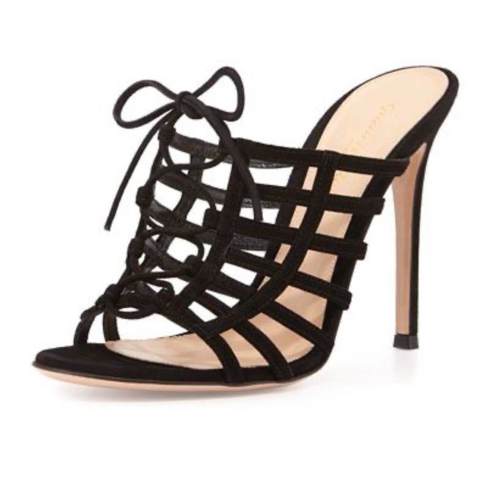 Gianvito Rossi black mules